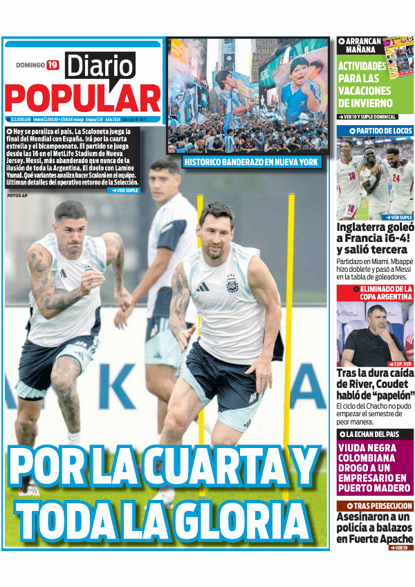 Tapa Diario Popular