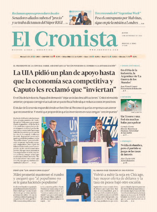 Tapa El Cronista Comercial