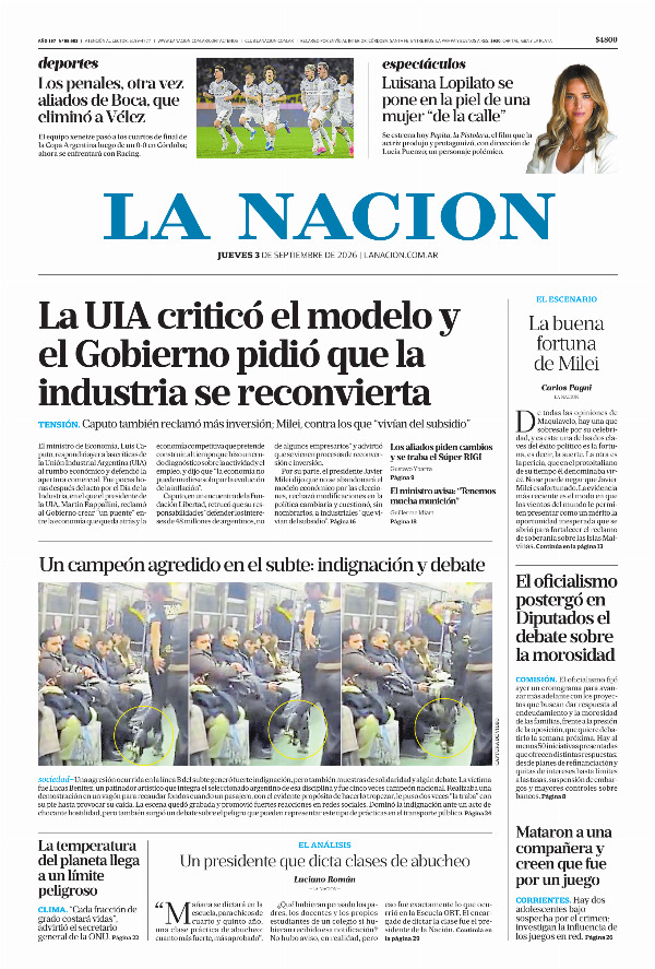 Tapa La Nación