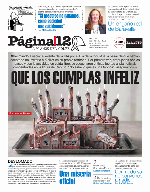 Tapa Página 12
